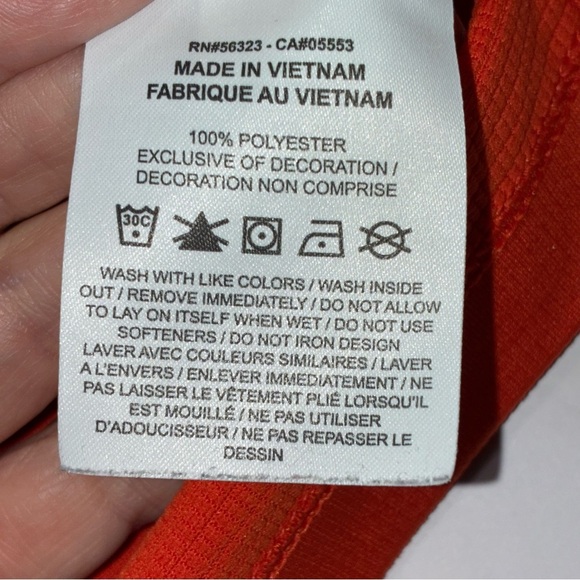 Clemson Tigers Nike Dri-Fit Polo Orange XL performance Short Sleeve NCAA - Picture 6 of 6